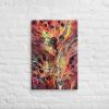 Canvas Print - Phoenix - Fluid Abstract Red Gold Fire | Work by Eman's Gallery
