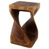 Haussmann® Original Wood Twist Stool 14 X 14 X 23 | Chairs by Haussmann®