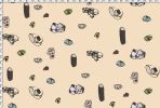 Gemstones, Cinnabar | Fabric in Linens & Bedding by Philomela Textiles & Wallpaper. Item made of cotton