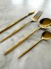 Modern Sleek Gold Flatware | Cutlery in Utensils by Busa Designs