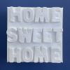 Home Sweet Home 5" x 5" | Mixed Media in Paintings by Emeline Tate. Item made of canvas with synthetic