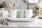 Tracy Multipurpose Hand Carved Genuine Marble Tray | Countertop in Furniture by Mango Furniture Co. Inc.