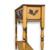 Hand Painted Autumn Leaves Console Table, Solid wood Entryway Table, Mustard Cottage Furniture | Tables by Birds and Gardens Inc. Item composed of maple wood compatible with boho and country & farmhouse style