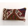 Lumbar Cicim Pillow Cover, Bedroom Decor -Small Jajim Pillow | Cushion in Pillows by Vintage Pillows Store