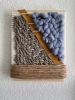 Woven Tile- Olive Green, Suede, Dusty Blue and Tan | Wall Sculpture in Wall Hangings by Mpwovenn Fiber Art by Mindy Pantuso