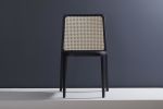 "Wing" CW10 . Eb , Nt Cane, Leather 20363 | Dining Chair in Chairs by SIMONINI. Item made of wood with fabric