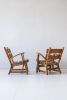 Pair Brutalist Oak Lounge Chairs by Dittman and Co. | Accent Chair in Chairs by District Loom