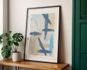 Slate 1 | Original Framed Abstract Paper Painting | Oil And Acrylic Painting in Paintings by Abby May