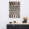 Canvas Print - Optical Web - Op Art Black & White Illusion | Work by Eman's Gallery