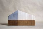 Modern Barn - Natural/Silver No.11 | Sculptures by Susan Laughton Artist. Item composed of wood