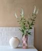 Pink Check Twist Vase | Vases & Vessels by Rosie Gore. Item composed of ceramic