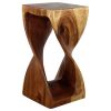Haussmann® Original Wood Twist Stool 12 X 12 X 23 | Chairs by Haussmann®