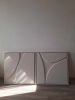 Sculptural Diptych Painting Set: Handmade Textured Relief Wall Art | Wall Sculpture in Wall Hangings by Vaiva Art Atelier