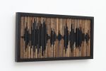 Custom Soundwave | Wall Sculpture in Wall Hangings by Craig Forget. Item made of wood works with mid century modern & contemporary style