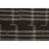 Vintage Black & White Striped Goat Hair Kilim Rug 8'1'' X 10 | Area Rug in Rugs by Vintage Pillows Store