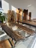 Epoxy Resin Table - Custom Epoxy Table | Dining Table in Tables by Tinella Wood. Item composed of wood and metal in contemporary or country & farmhouse style