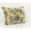Silk Ikat Eye Pillow Pillow Cover 16" x 24" | Sham in Linens & Bedding by Vintage Pillows Store. Item composed of fabric and fiber