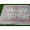 Vintage Turkish Kars Rug - Wool Boho Kitchen Carpet | Area Rug in Rugs by Vintage Pillows Store. Item composed of cotton and fiber