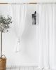 Sheer Rod Pocket Linen Curtain Panel (1 Pcs) | Curtains & Drapes by MagicLinen. Item made of fabric