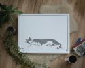 Woodhouse Stretching - White Edition | Work by The Ugly Cat Studio