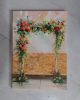 Bridal flowers arch painting original canvas art, Custom | Oil And Acrylic Painting in Paintings by Natart. Item composed of canvas and synthetic