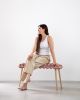 Mauve Velvet Woven Bench 37"\ 47" | Benches & Ottomans by Knots Studio