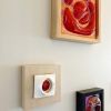 Red Patent Rainbow | Wall Sculpture in Wall Hangings by Kelly Witmer. Item composed of glass