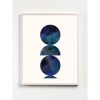 Abstract Minimal Watercolor Print with Geometric Shapes | Prints by Capricorn Press. Item composed of paper in boho or minimalism style