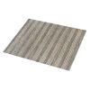 Natural Denim Cotton Rug Handmade Area Carpet Striped Farmhouse Scandinavian Neutral Bedroom Decor | Area Rug in Rugs by Swiflo