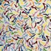 Rainbow Shoes 36"x 36" | Oil And Acrylic Painting in Paintings by Emeline Tate. Item composed of canvas and synthetic
