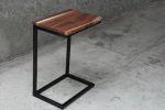 Live Edge Computer Side Table VENDOR HAZEL OAK FARMS | Tables by Hazel Oak Farms. Item composed of walnut and steel