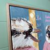 Kookaburra Featherdresser | Oil And Acrylic Painting in Paintings by Meredith H. Item composed of canvas compatible with boho and contemporary style