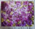 Large floral canvas, Purple peony oil paintings on canvas | Oil And Acrylic Painting in Paintings by Natart. Item made of canvas with synthetic works with contemporary style