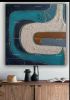 MCM Wall Art Mid Century inspired Painting MCM Abstract | Oil And Acrylic Painting in Paintings by Berez Art. Item made of canvas compatible with mid century modern and modern style