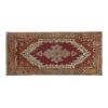 Vintage Red and Pink Turkish Oushak Rug - Kitchen Rug | Area Rug in Rugs by Vintage Pillows Store. Item made of fiber