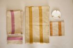 Oh! Stripes (Ochre) Block Print Tablecloth | Linens & Bedding by Ninéh