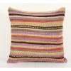 Striped Pillow Cover, Handwoven Kilim Pillow | Sham in Linens & Bedding by Vintage Pillows Store. Item made of fabric