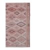 Vintage Pastel Turkish Jajim Kilim Rug 5'5'' X 7'1'' | Area Rug in Rugs by Vintage Pillows Store. Item composed of cotton