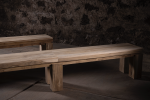 Solid Teak Bench with Natural Finish | Benches & Ottomans by NO AGE FURNITURE STUDIO