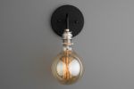 Industrial Sconce - Bare bulb Light - Model No. 8064 | Sconces by Peared Creation. Item made of brass