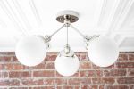 Globe Lights - Modern Ceiling Lamp - Model No. 9174 | Chandeliers by Peared Creation. Item composed of brass and glass