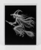 EXPOSED HALLOWEEN — WITCH ON BROOM | Decorative Objects by Exposedart