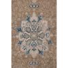 Vintage Tan Wool Anatolian Karapinar Rug 4'9" X 7'11" | Area Rug in Rugs by Vintage Pillows Store