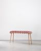 Mauve Velvet Woven Bench 37"\ 47" | Benches & Ottomans by Knots Studio