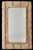 Handwoven Ivory Wool and Brown Cotton Mirror – Textured Geometric Boho Wall Decor | Decorative Objects by Swiflo