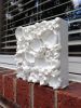 White textural painting, white sculptured wall decor | Oil And Acrylic Painting in Paintings by Natasha Kanevski. Item composed of canvas compatible with minimalism and contemporary style