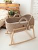 XL Baby Moses Basket with Round Hood | Bassinette in Beds & Accessories by Anzy Home