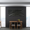 "ONYX" Parametric Wood Wall Art Decor | Mixed Media in Paintings by ArtMillWork Design