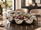 Bubbles Silver Bowl | Dinnerware by PlusObject
