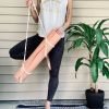 Macrame Yoga Mat Strap | Storage by Rosie the Wanderer. Item made of cotton with fiber